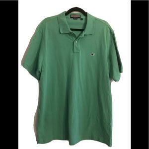 Men’s Vineyard Vines Short Sleeve Polo Green Sz L
